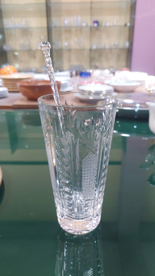 Caraffa Cocktail Con Miscelatore Cristallo Molato