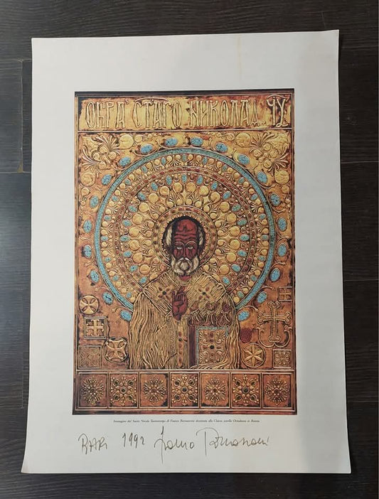 Poster San Nicola Di "franco Bernasconi" Firmato