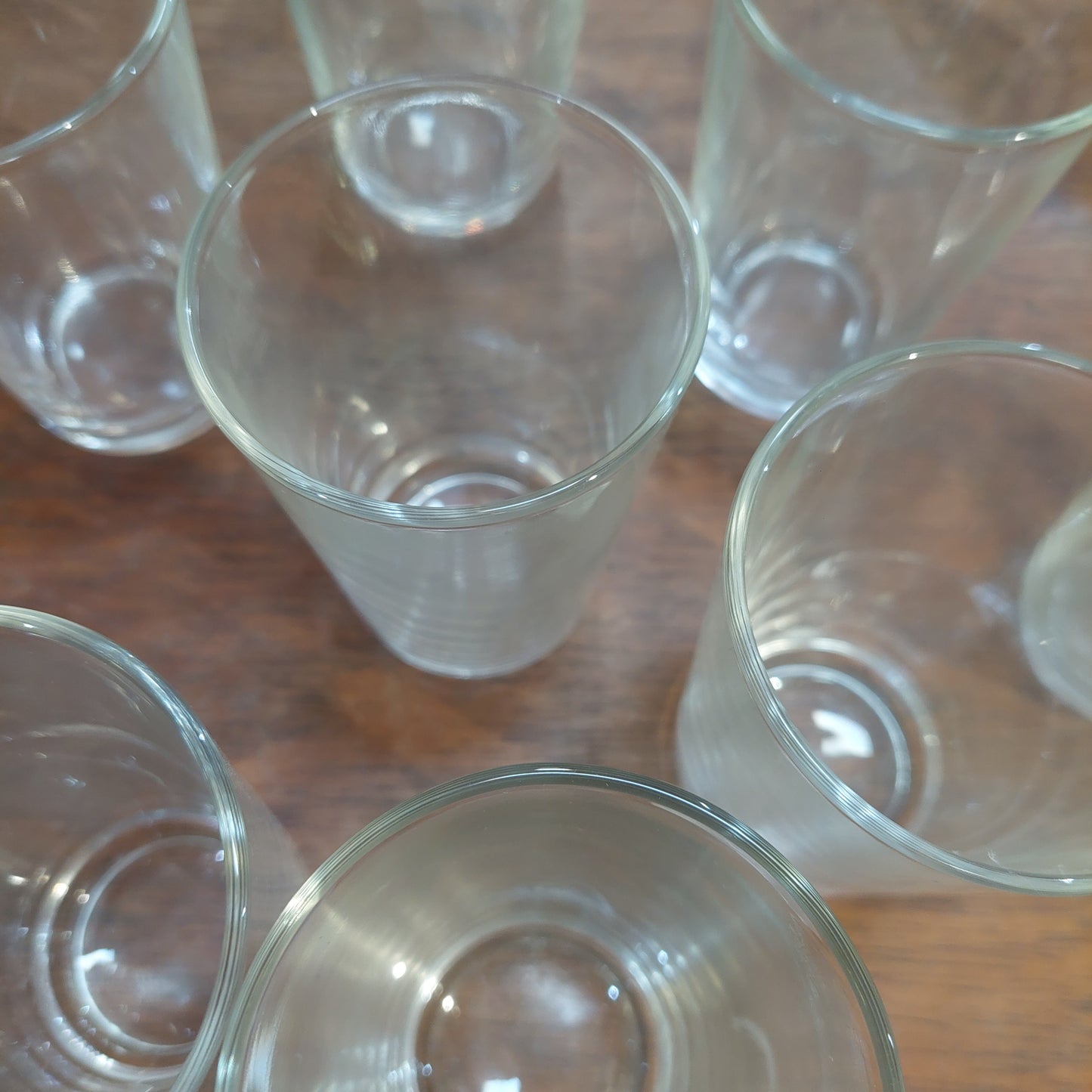 Set/9 Bicchieri Vetro Vintage