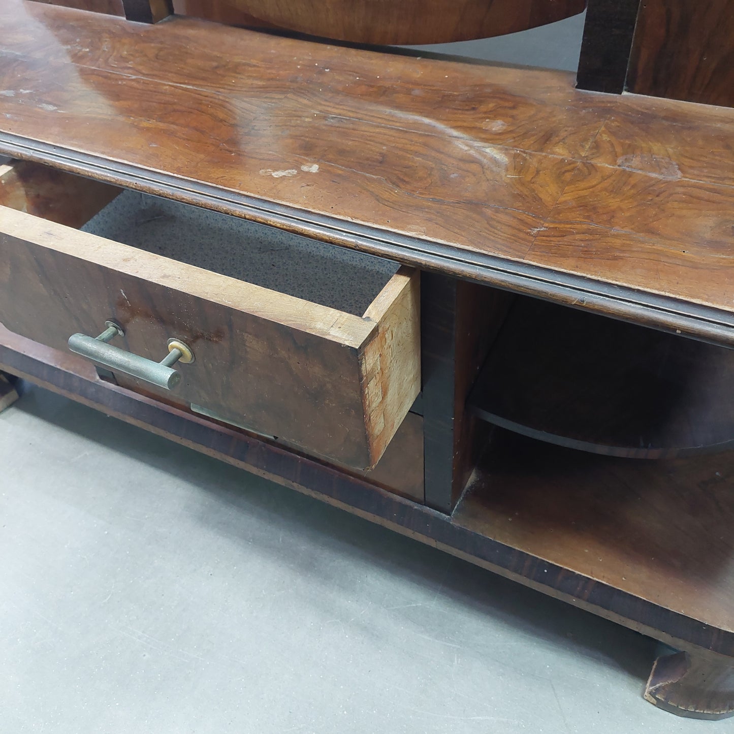 Toletta Legno Stile Decò Cm133x35x144h