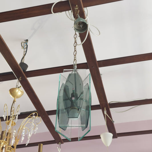 Lampadarietto Vetro Anni 70 1/luce