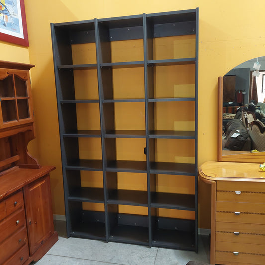 Libreria A Cubi Grigio Antracite Cm141x36x224h