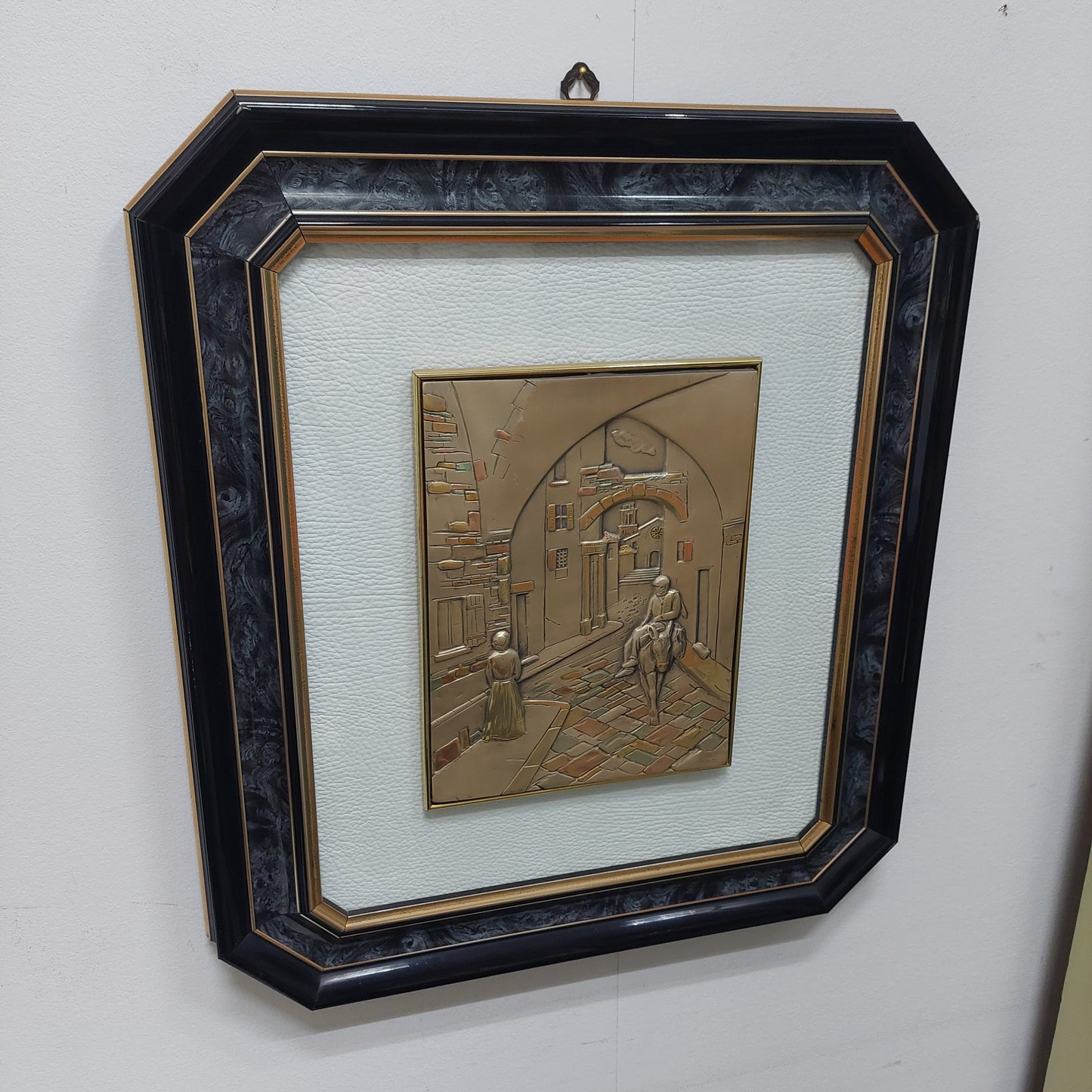 Quadro Scena Di Paese Su Lamina Argento 925