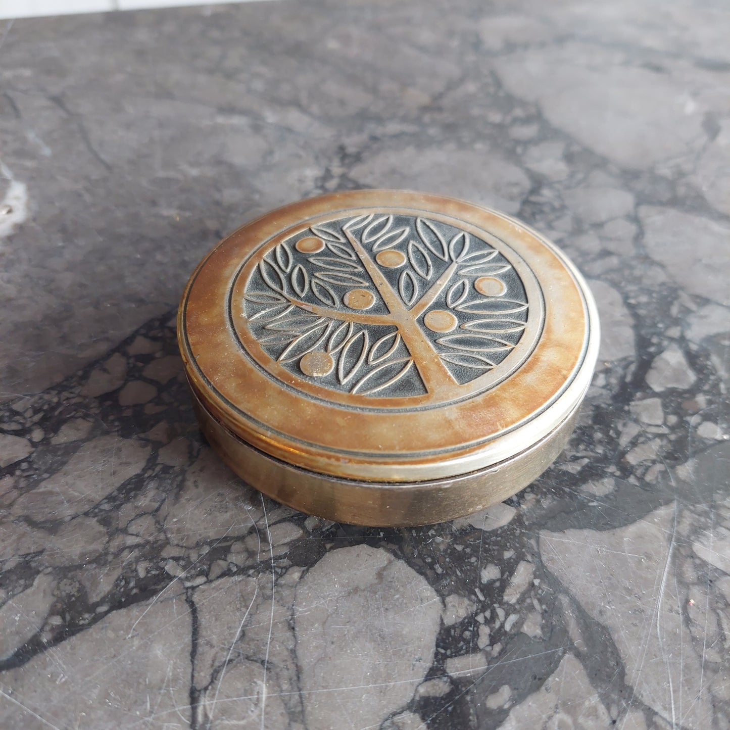 Scatolina Vintage Con Posacenere D8x2h