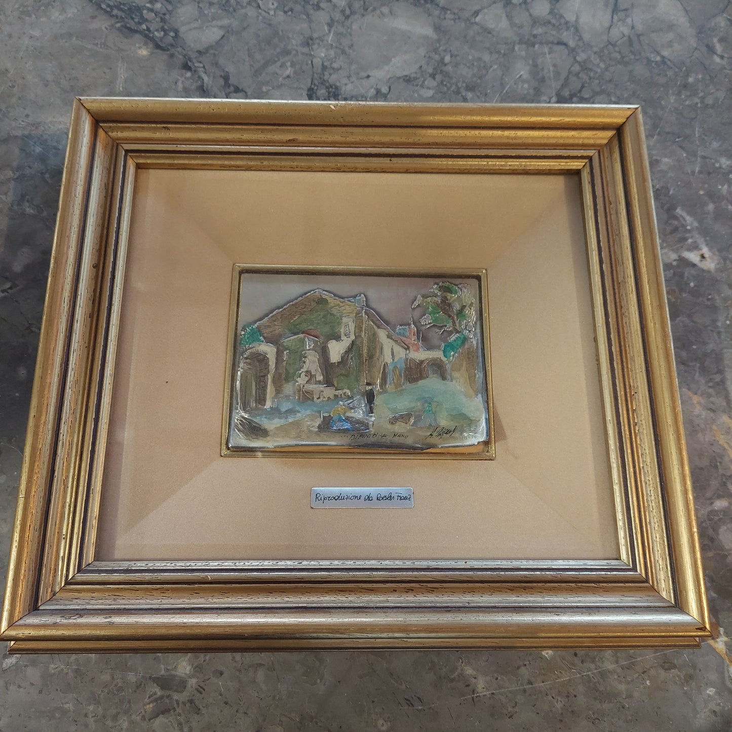 Quadro Foglia Argento Marina Cm29x26