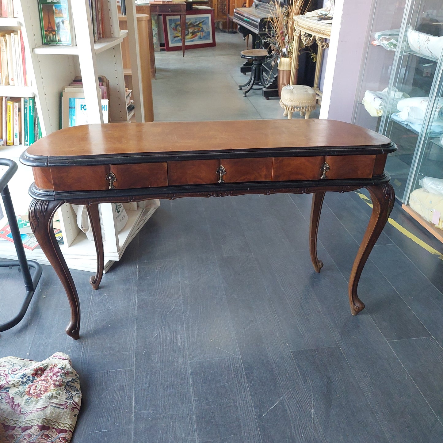 Consolle Legno 3 Cassetti St. Chippendale Cm122x38x73h