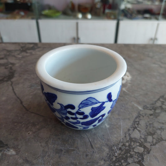 Cachepottino Ceramica Decoro Blu D10x7h