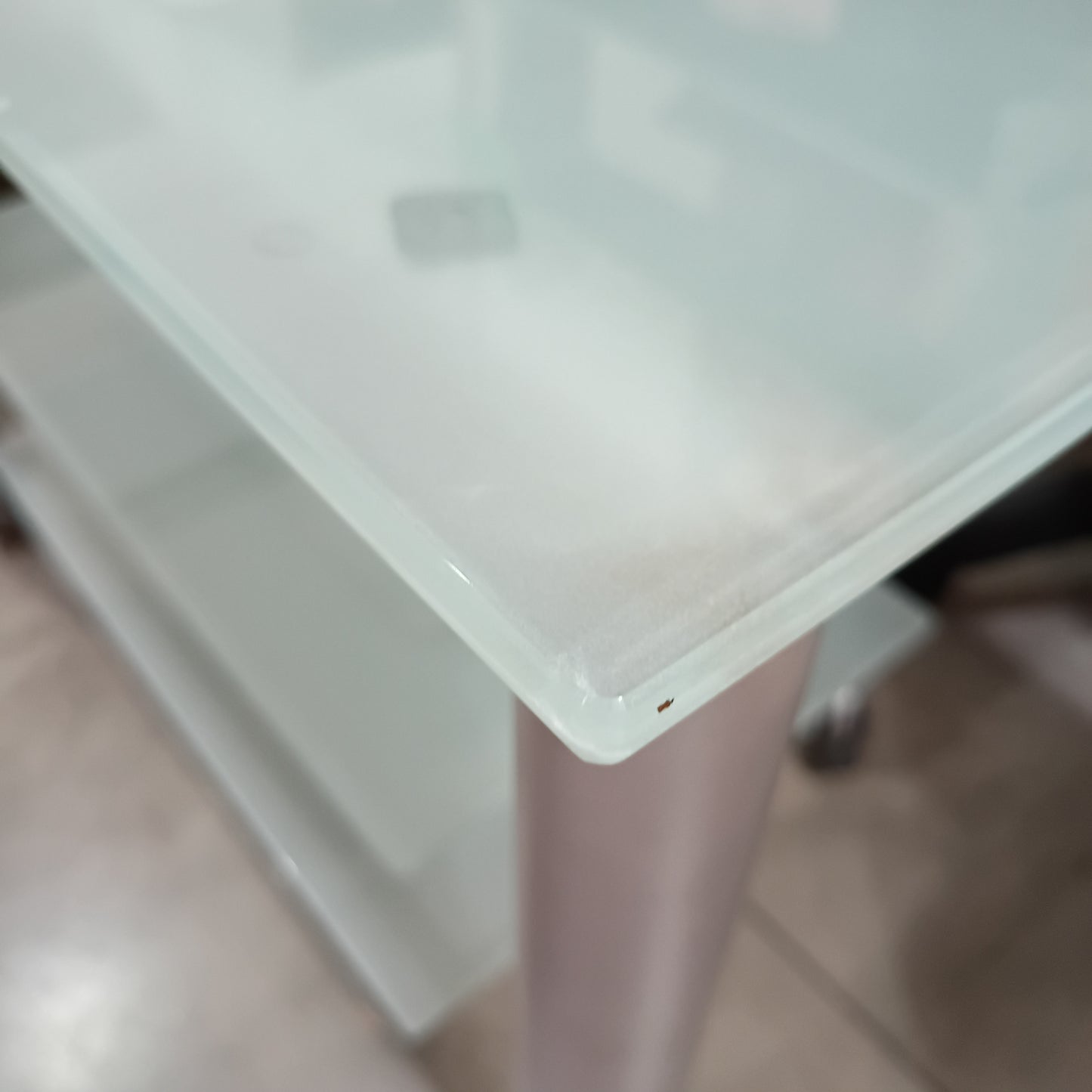 Carrello Porta Tv Metallo/vetro Cm85x48x61h