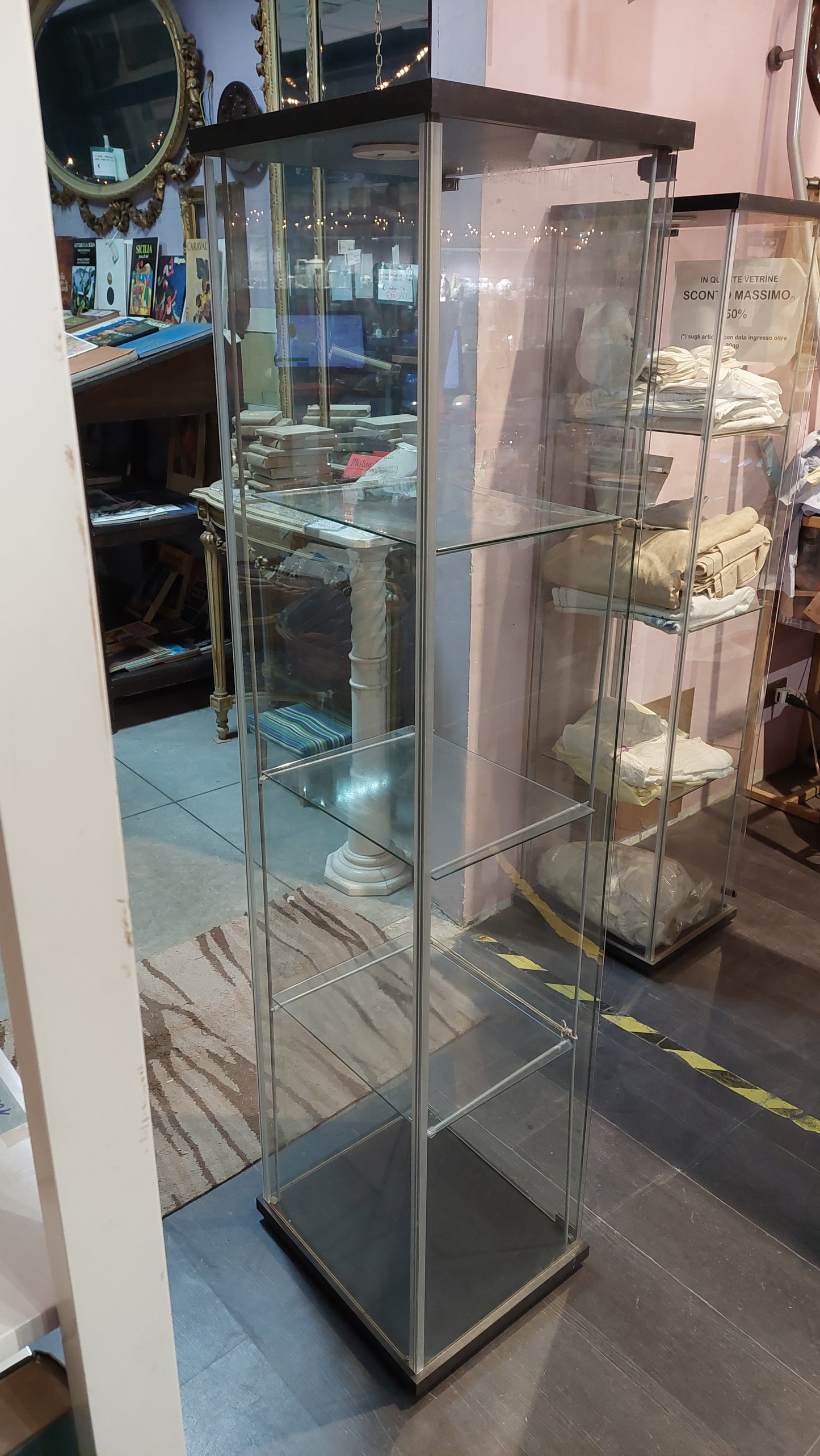 Vetrinetta Da Esposizione 4 Ripiani Cm42,5x36,5x163,5h