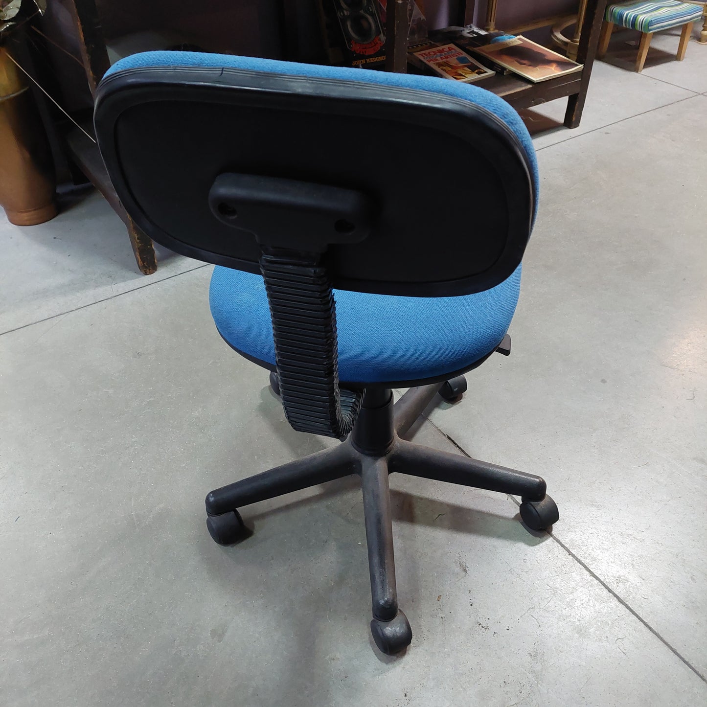 Sedia Da Scrivania Azzurra C/ruote