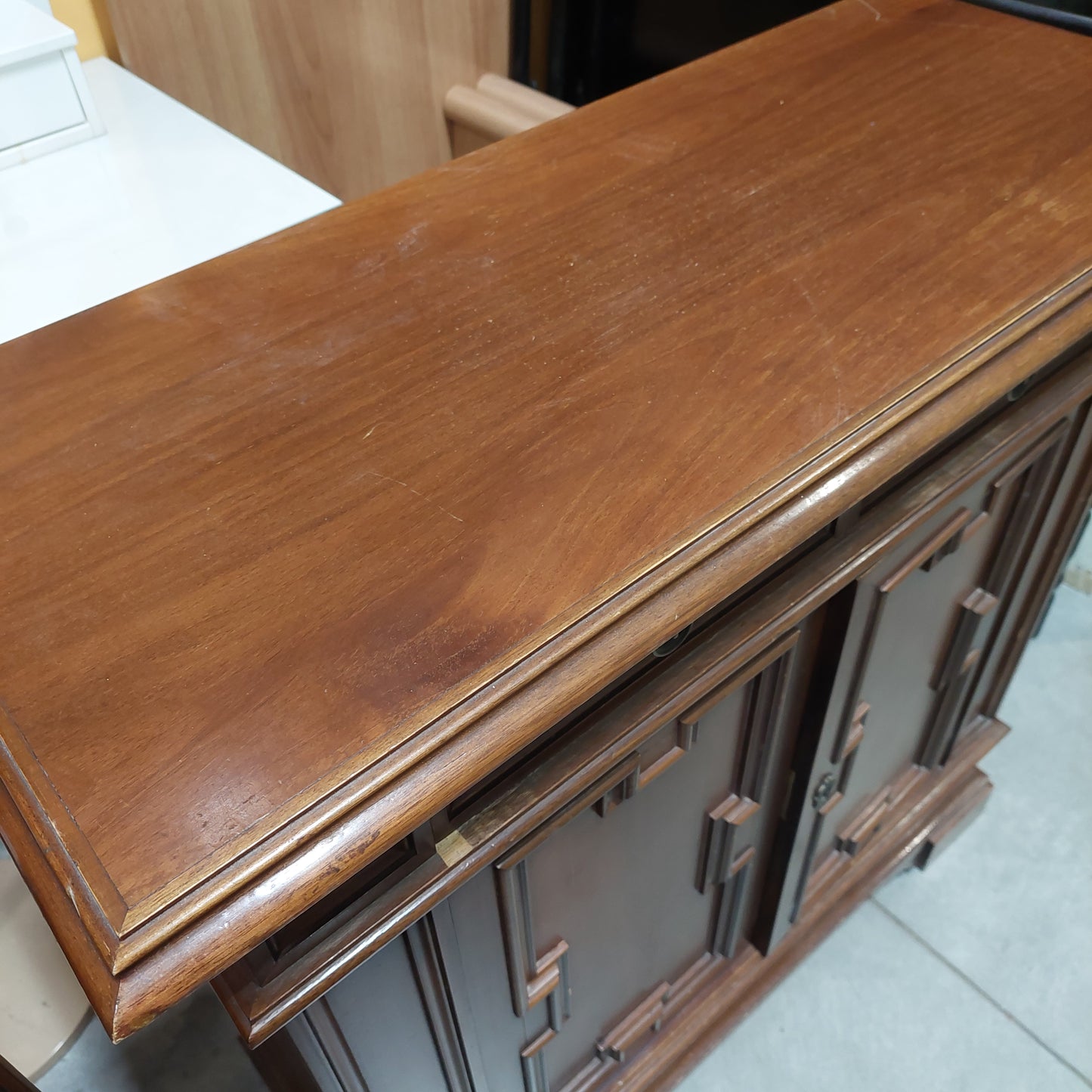 Mobiletto Legno 1/c 2/s Cm88x36,5x90h