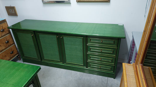 Sparecchiatavolo Bambù/rattan Verde Cm207x51x86h