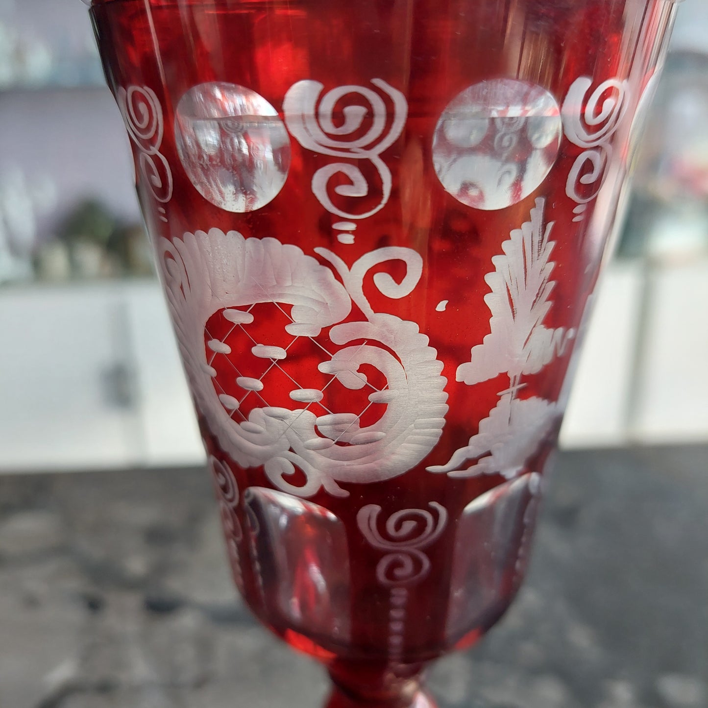 Alzatina Potiche Cristallo Di Bohemia Anni 50