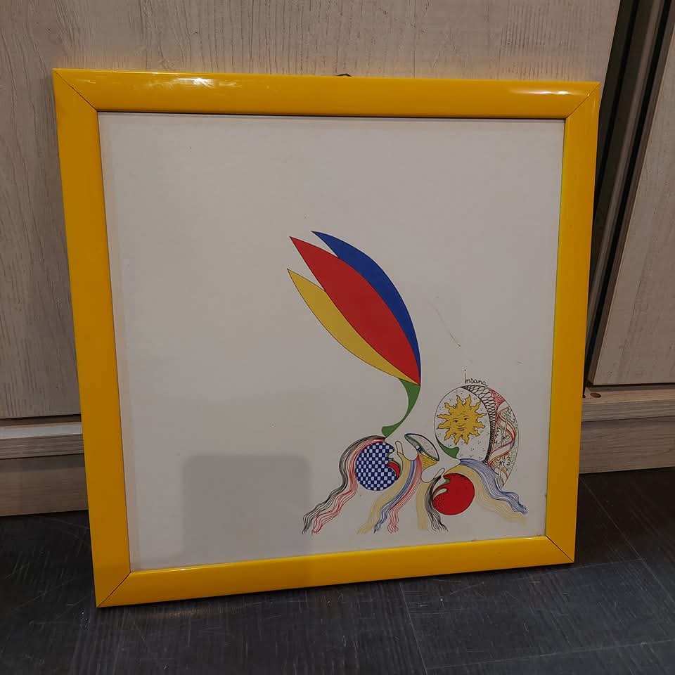 Q/astratto Su Mattonella Firmato Insana Cm34x34