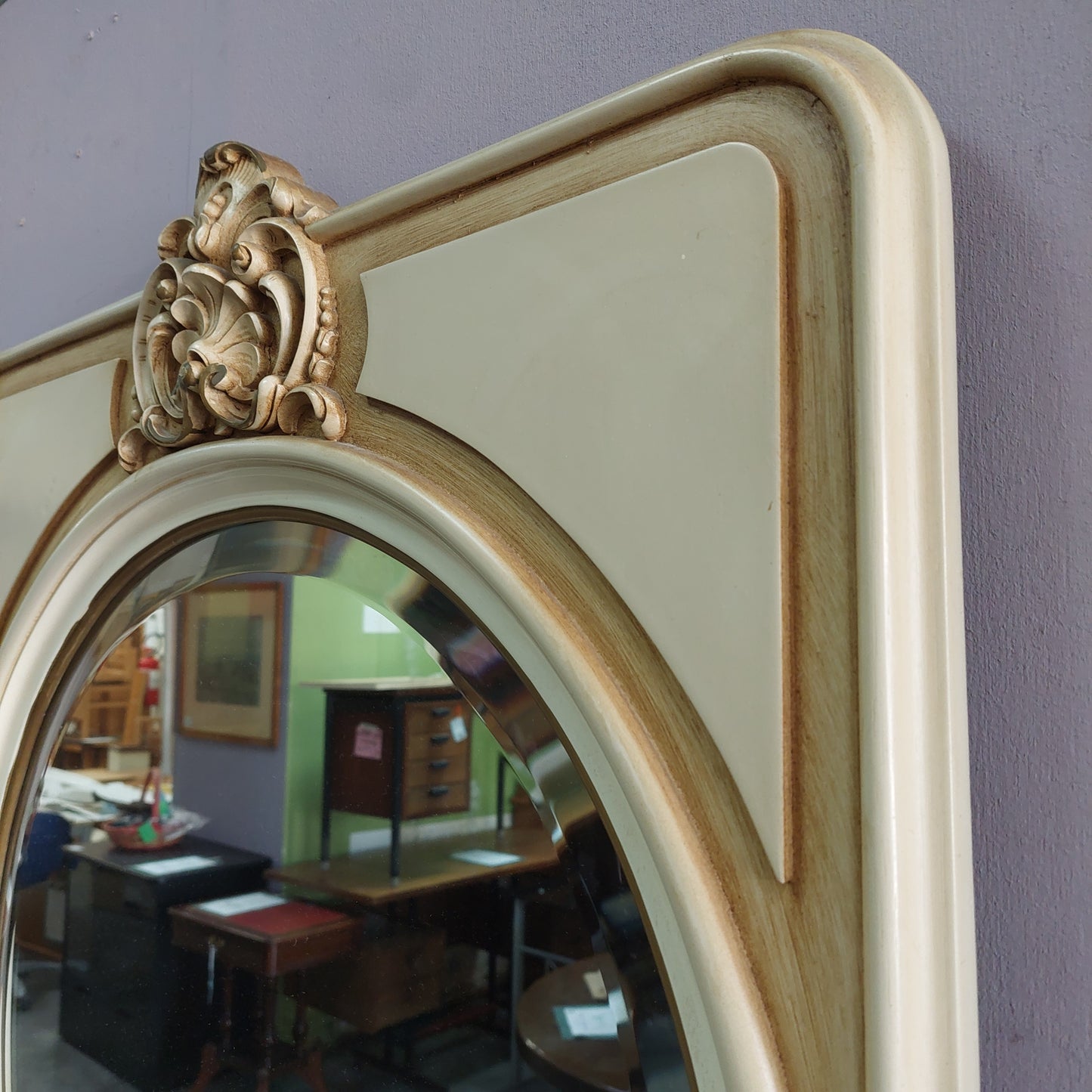 Entratina Con Specchio St. Veneziano Cm126x33x85h