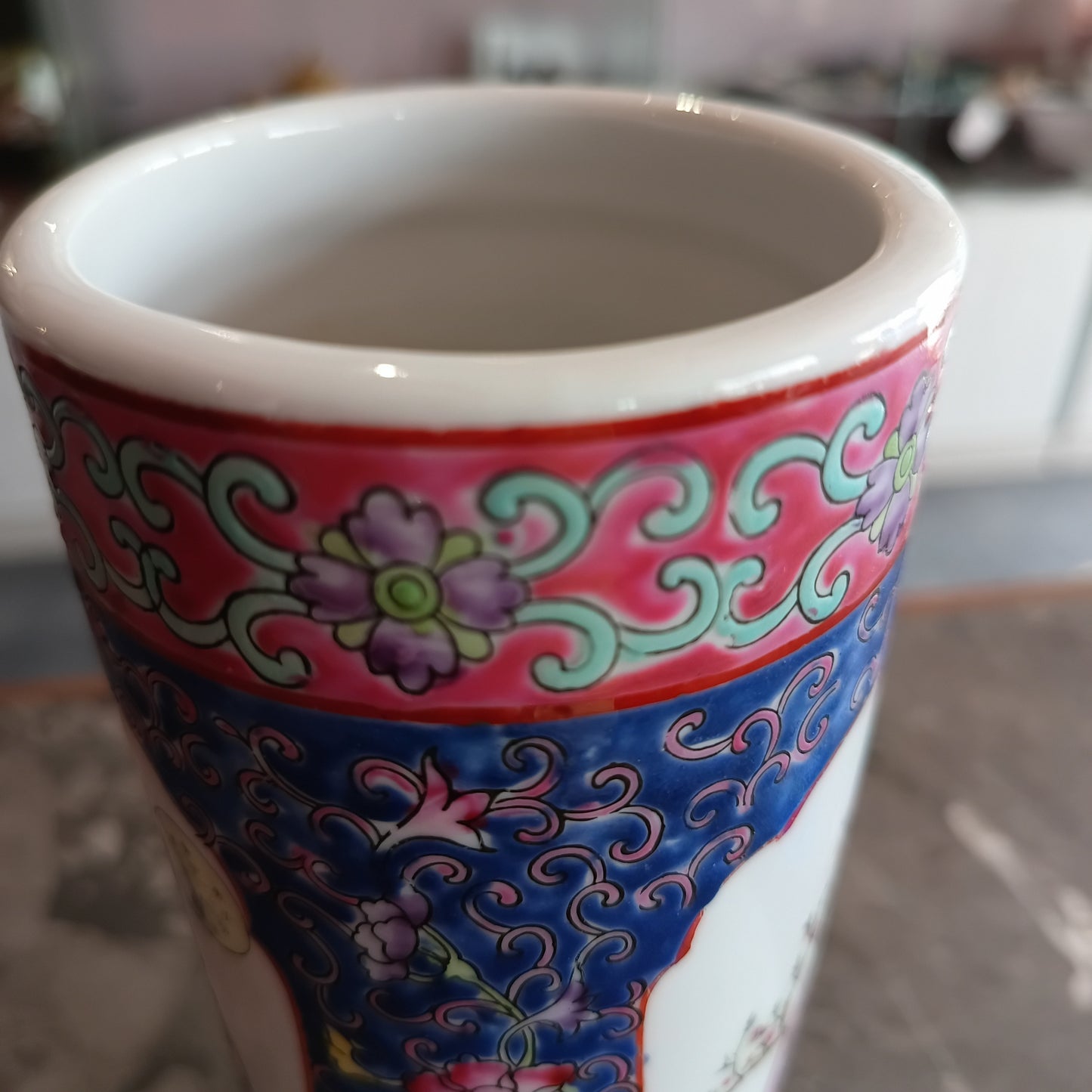 Vaso Cilindrico Porcellana Cinese