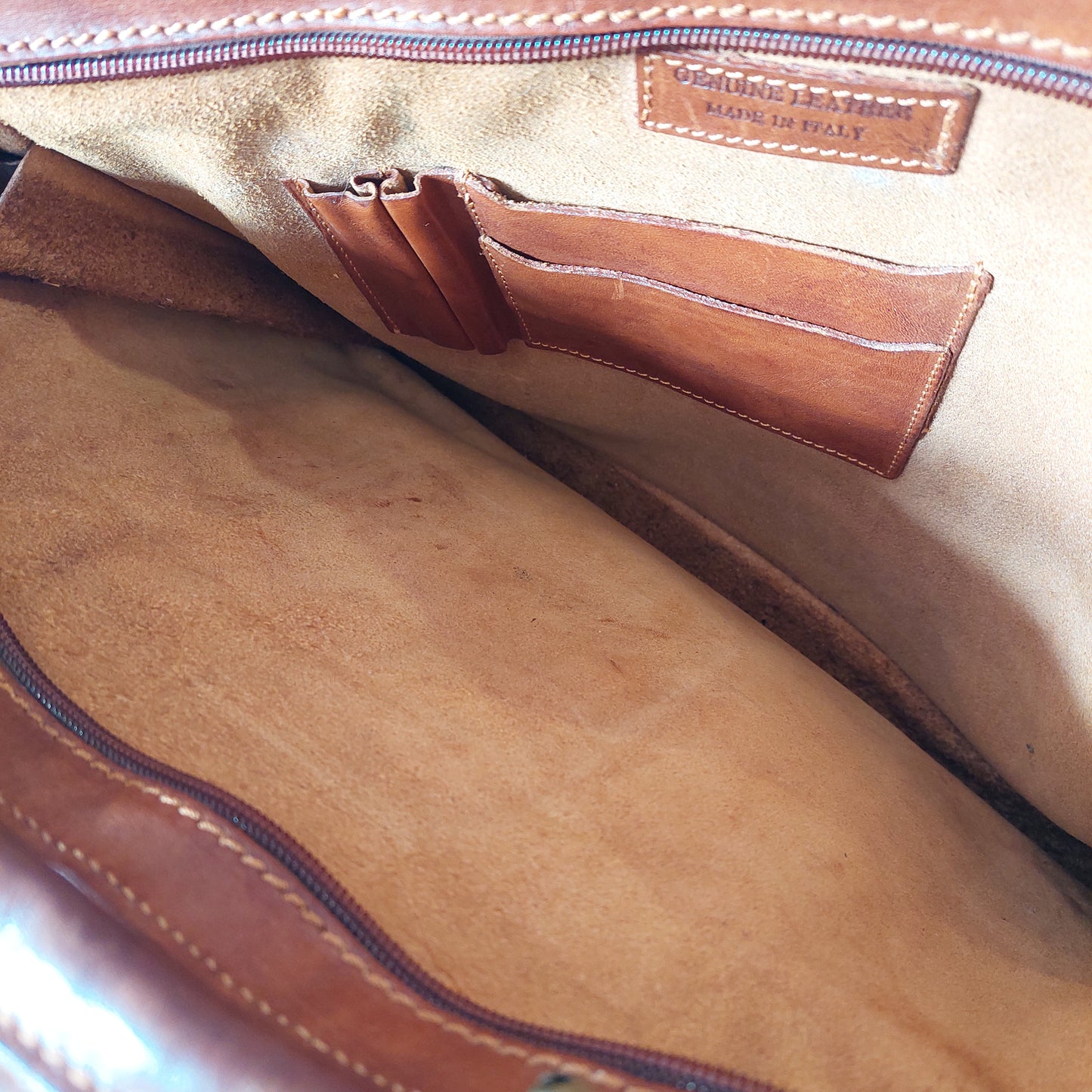 Borsa Porta Documenti In Cuoio I Medici Firenze Vintage