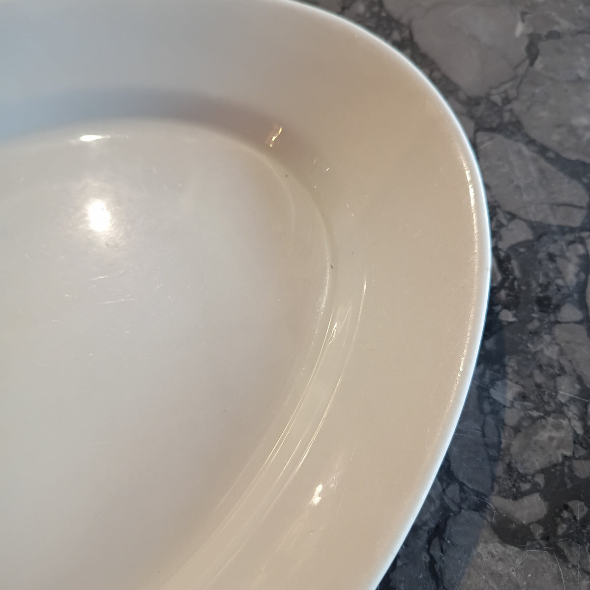 Piatto Da Portata Ovale Porcellana Bianca Ironstone China 36x24