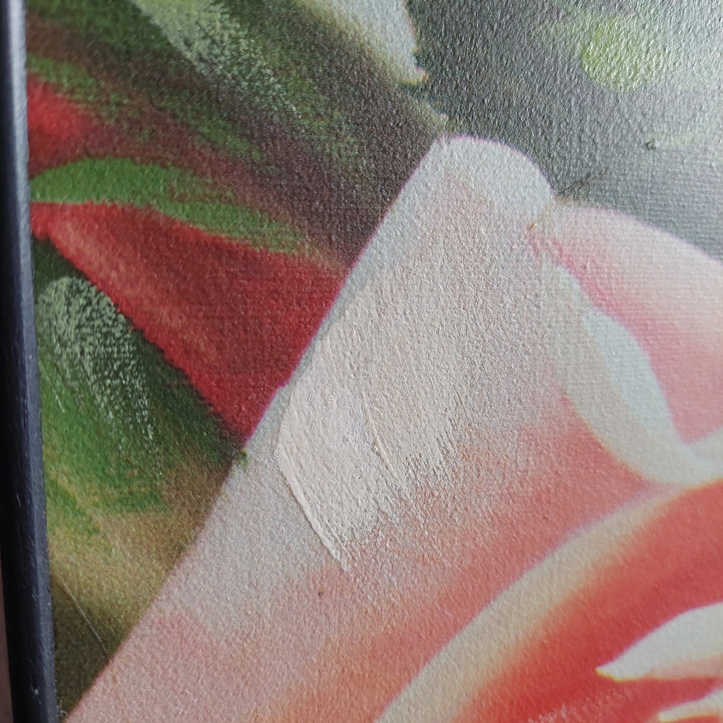 Quadro Moderno Rose Olio Su Tela Cm61x61