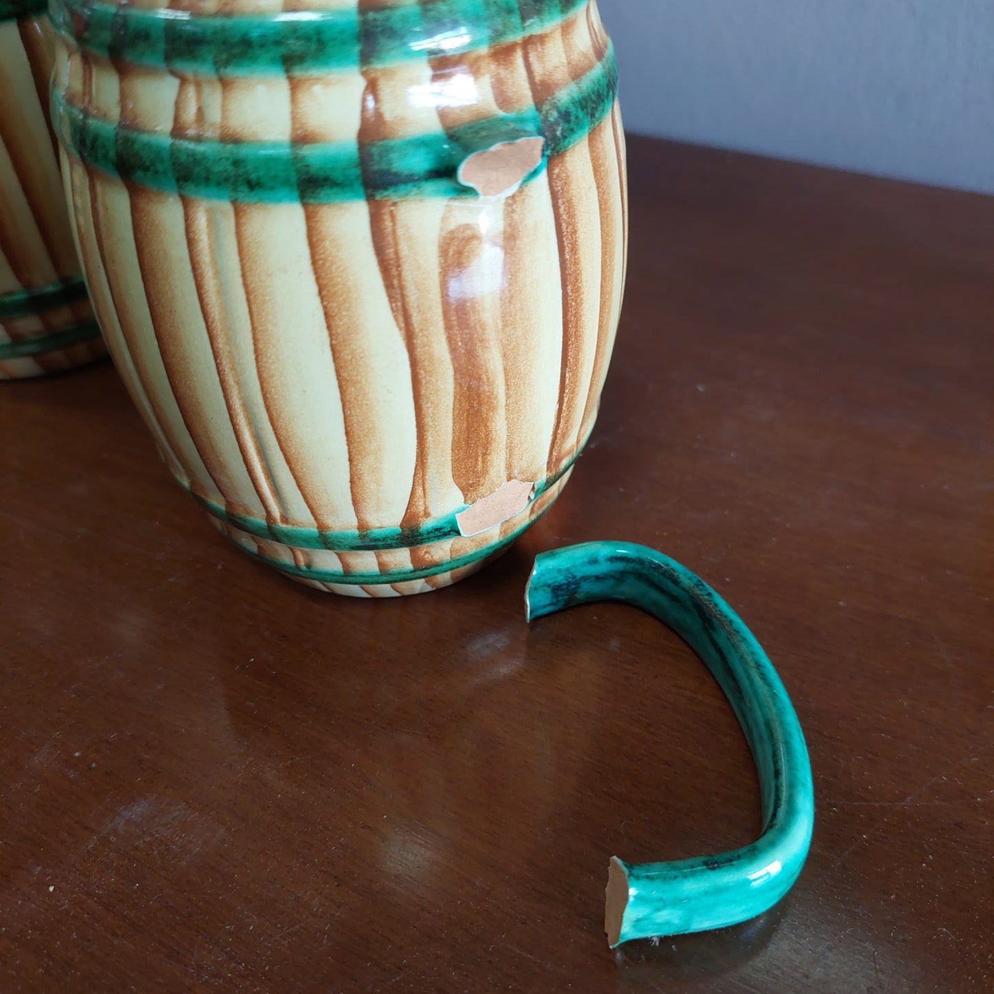 Set/6 Boccali * Ceramica Anni 50 Pucci Italy