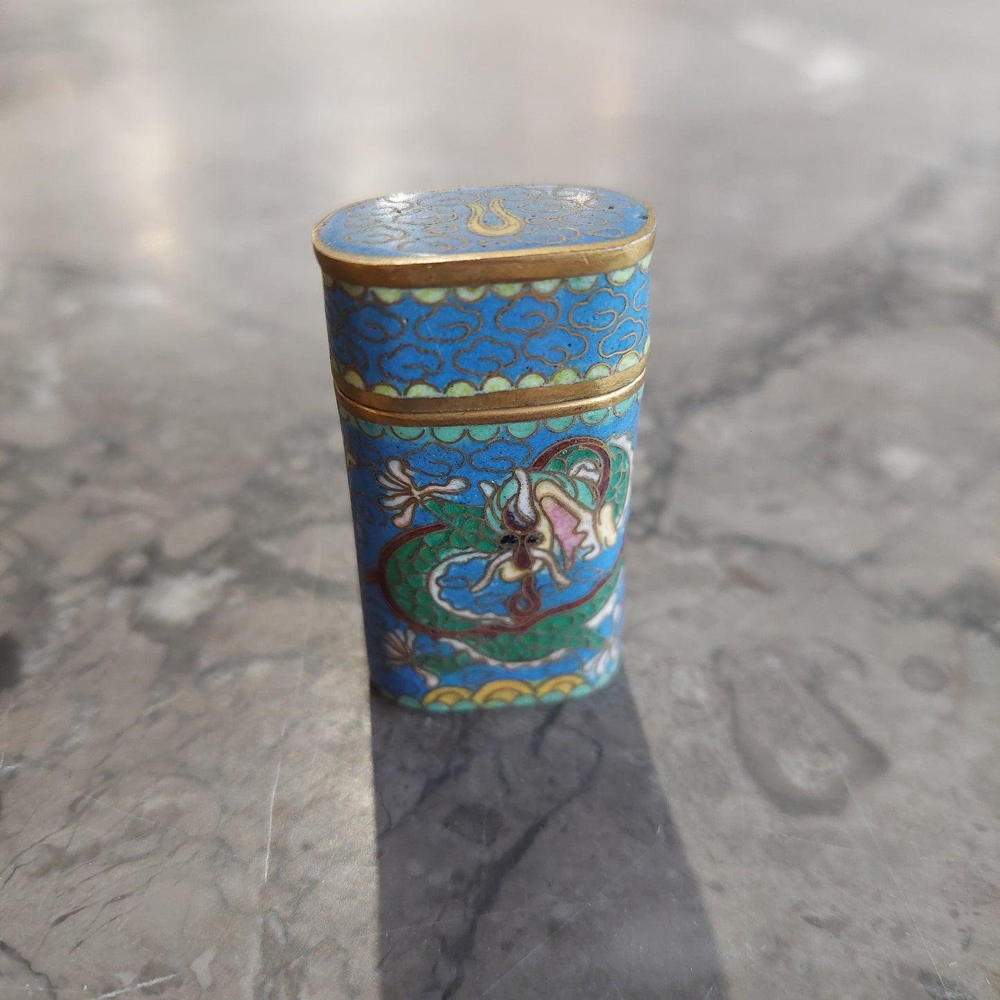 Mini Scatolina Alta Cloisonnè Cinese
