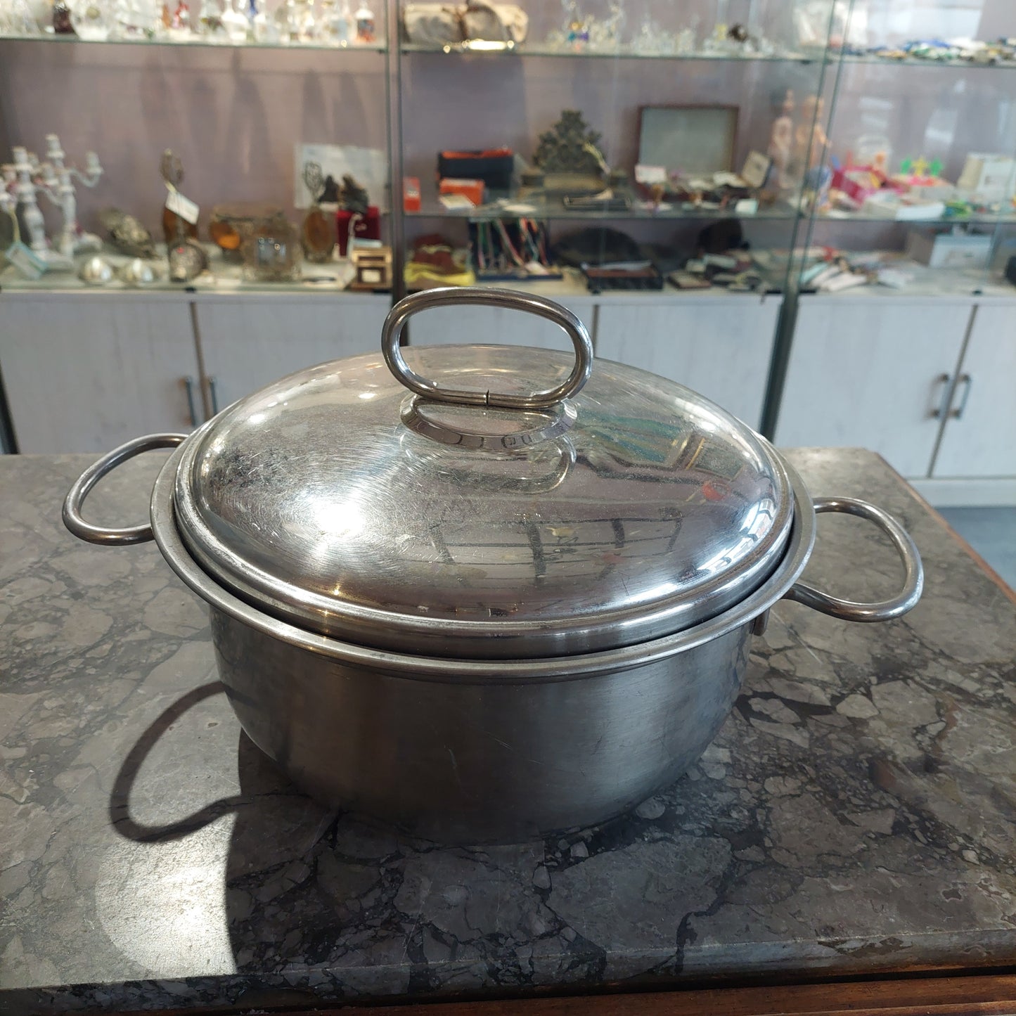 Pentola Aeternum Inox 18-10 C/coperchio D.29x12h