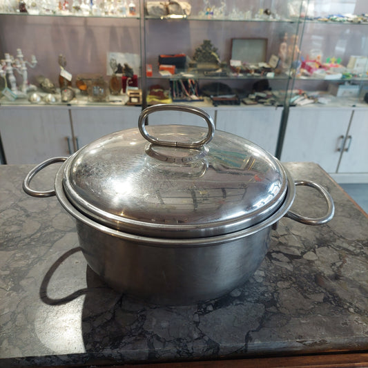 Pentola Aeternum Inox 18-10 C/coperchio D.29x12h
