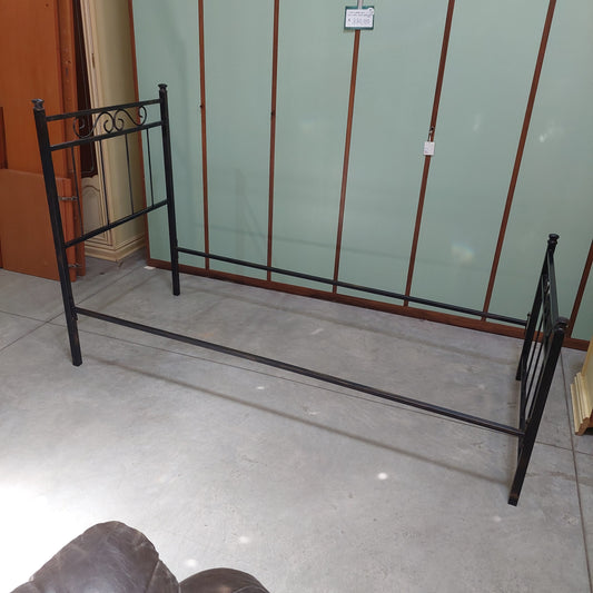 Letto Singolo Ferro Nero