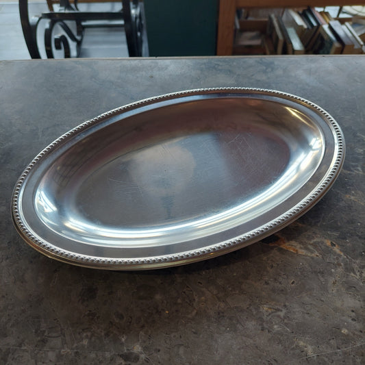 Vassoio Ovale Acciaio Cm 35x23