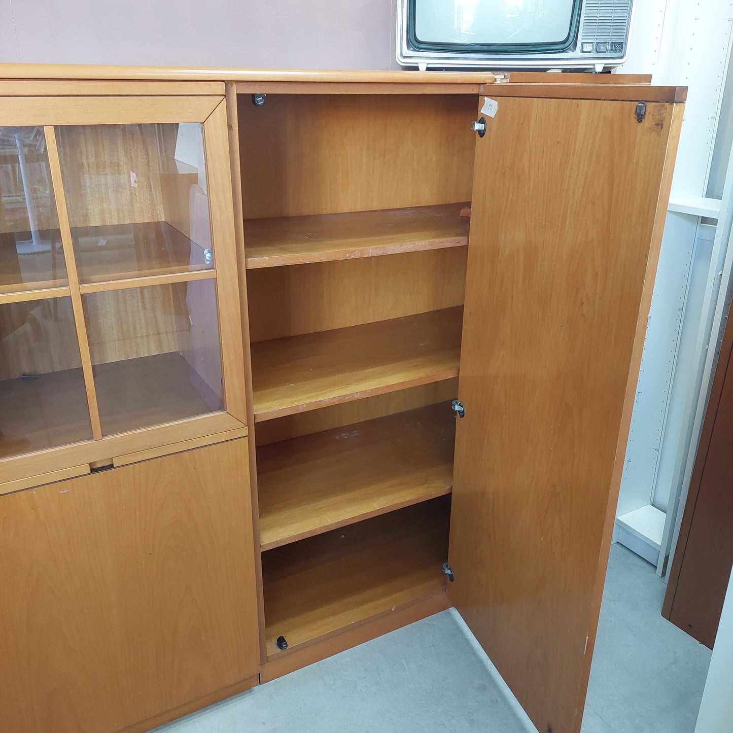 Parete Soggiorno Noce * Cm270x45x137h