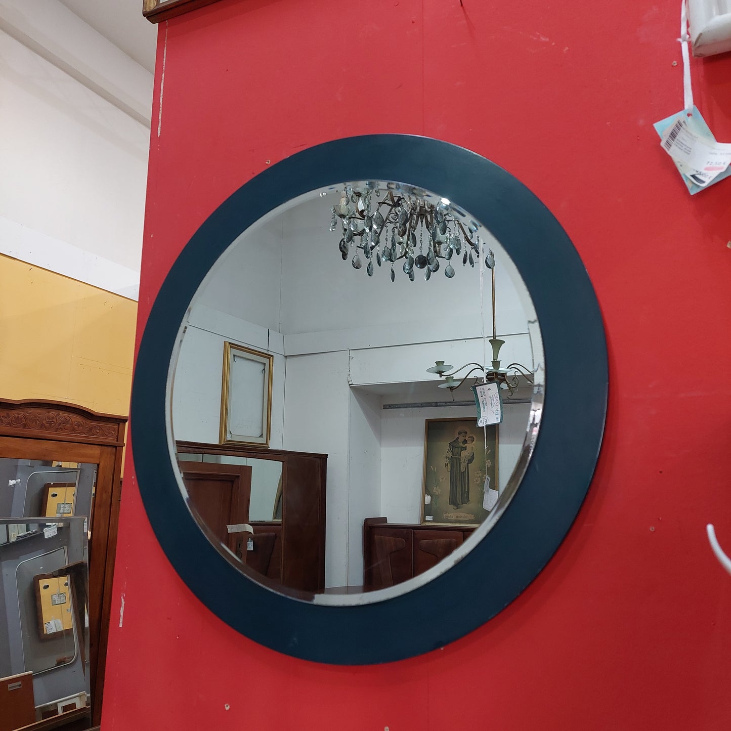 Specchio Cornice Tonda Ottanio D62cm