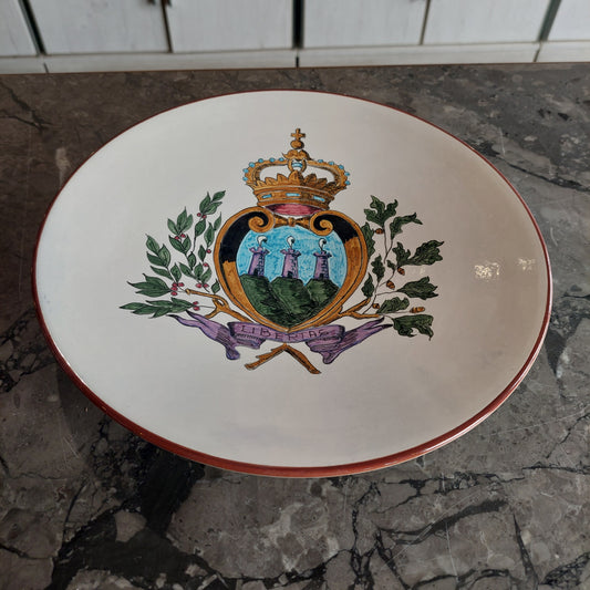 Piatto Da Parete Ceramica Petrini Rsm Libertas D28