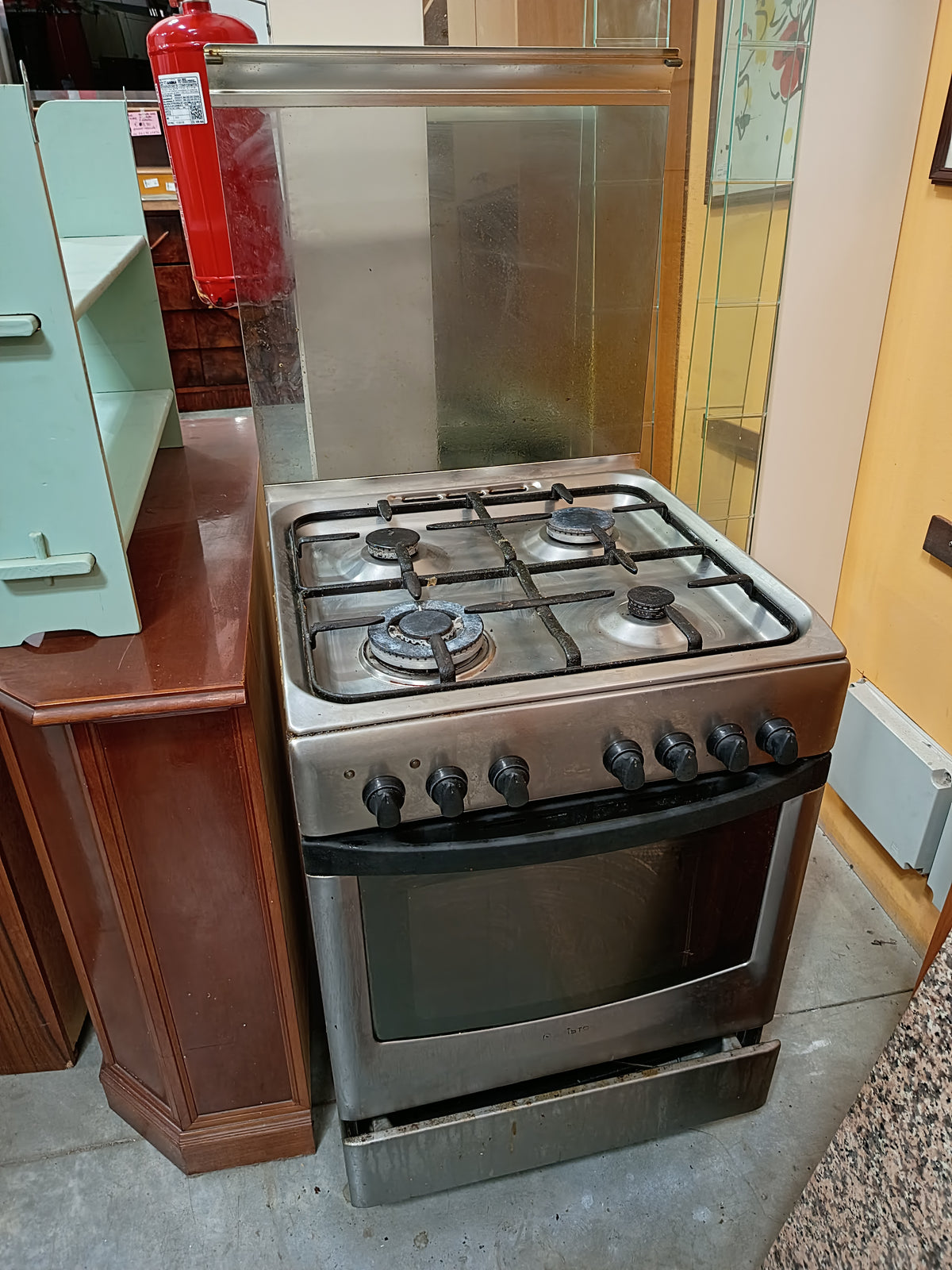Cucina * Acciaio 4/f Con Forno Ariston Cm60x60x87h