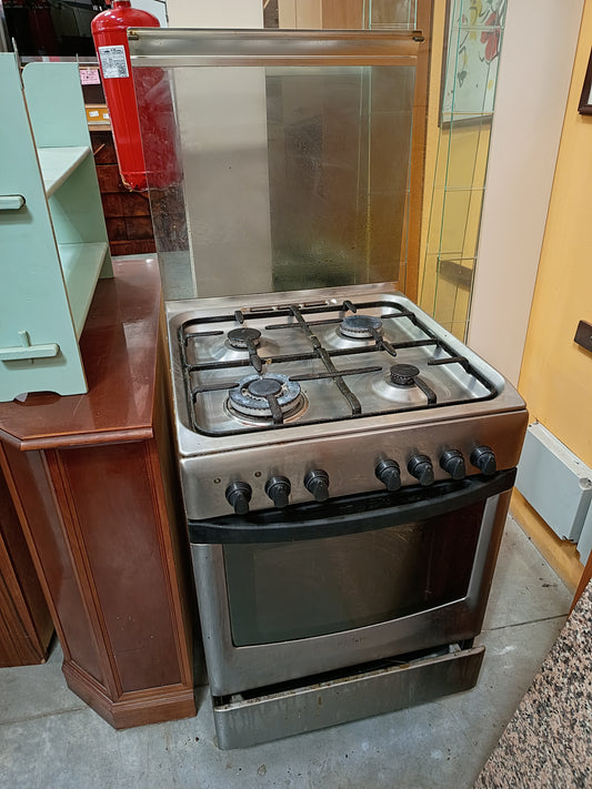 Cucina * Acciaio 4/f Con Forno Ariston Cm60x60x87h