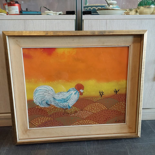 Q/gallo Su Campo Firmato Sabah Cm63x53