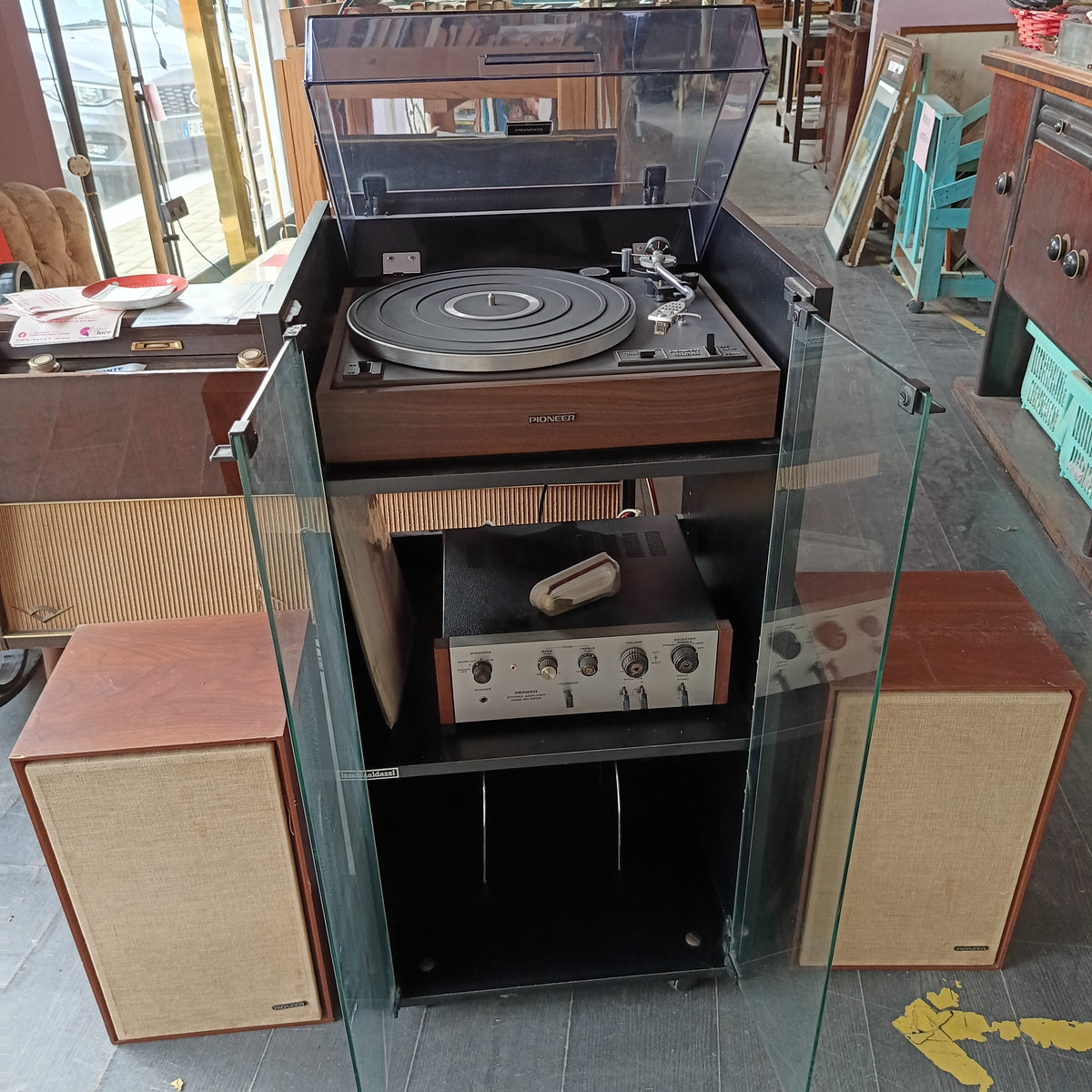 Stereo Hi Fi Pioneer Con Mobile Radio Baldazzi Vintage