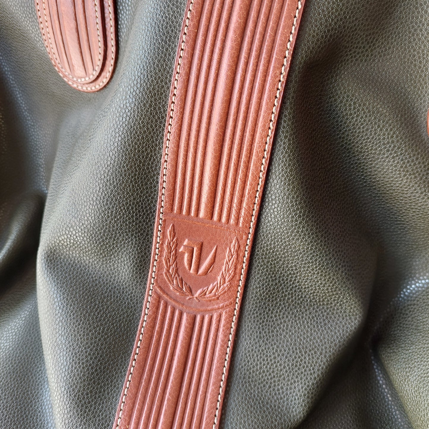 Borsone Da Viaggio Verde In Pelle Vintage Universal