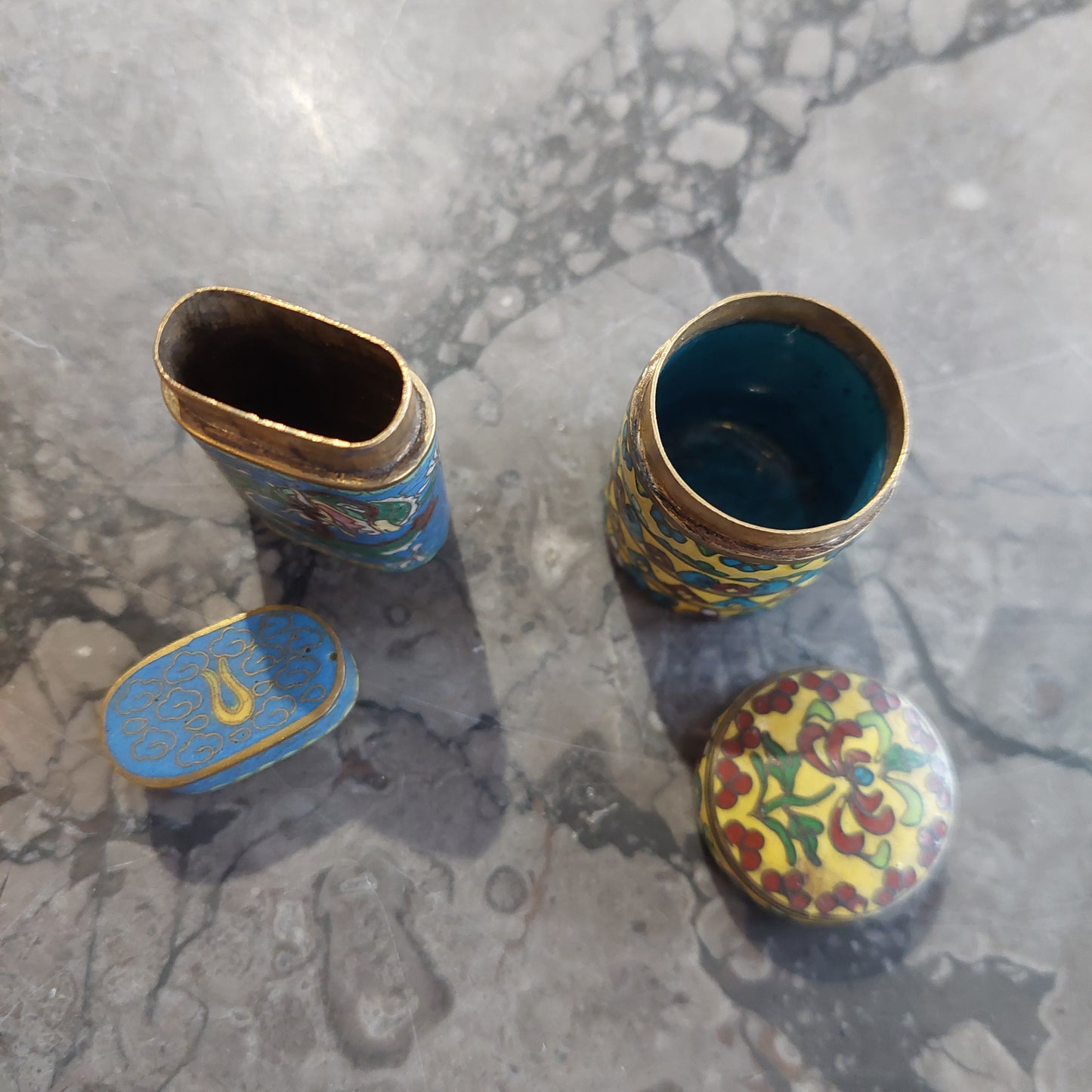 Mini Scatolina Alta Cloisonnè Cinese