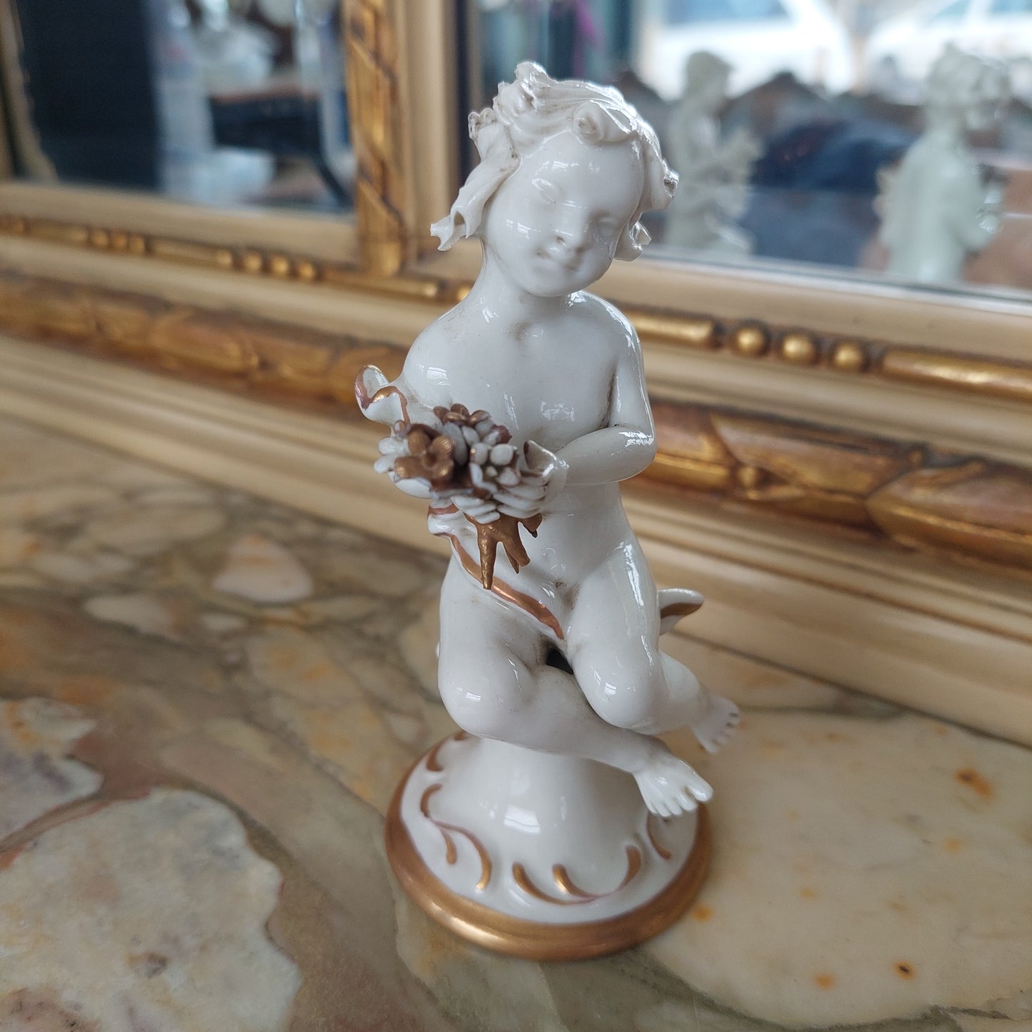 Set/4 Statuette Puttini Porcellana* Capodimonte