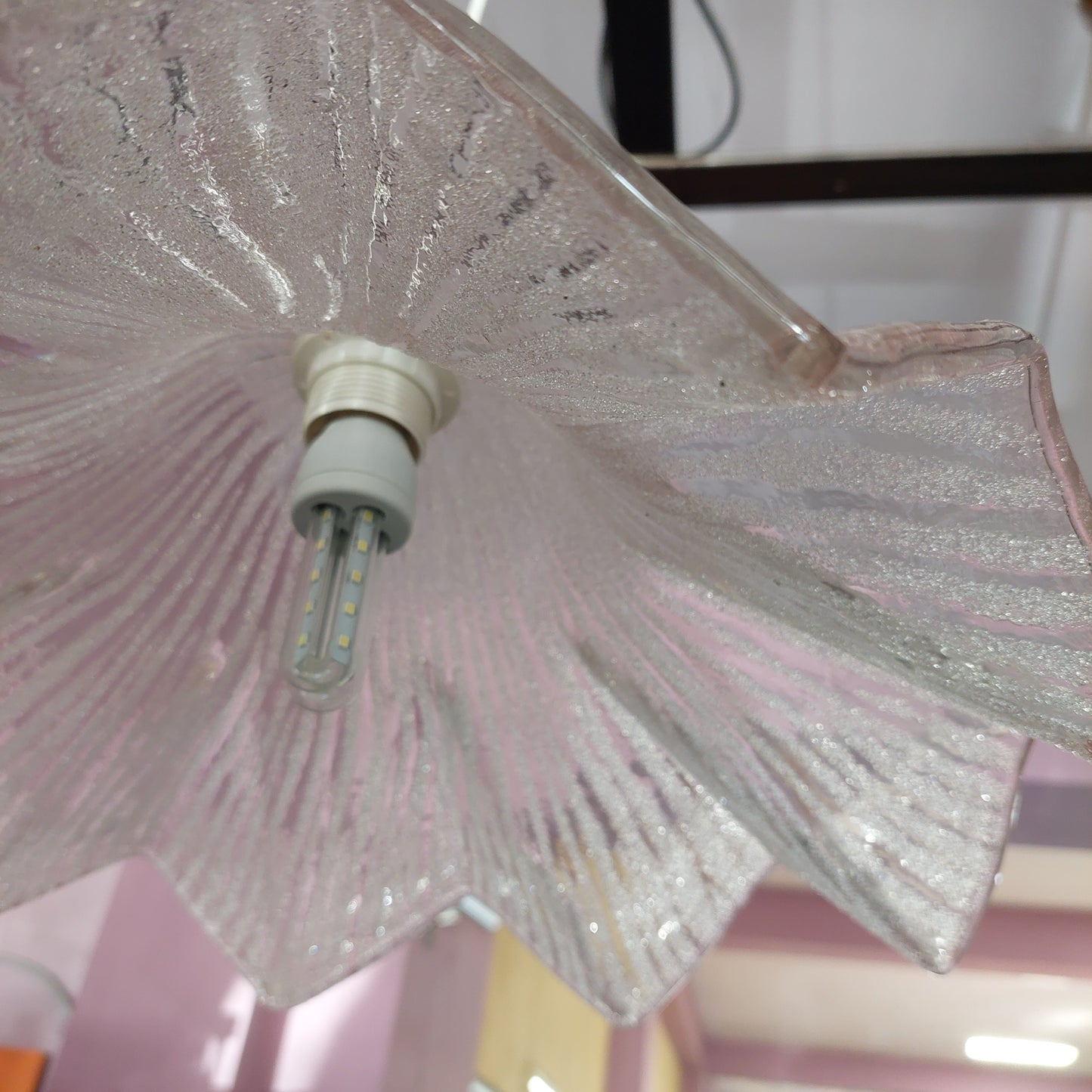 Lampadario Fazzoletto Vetro Di Murano 1 Luce