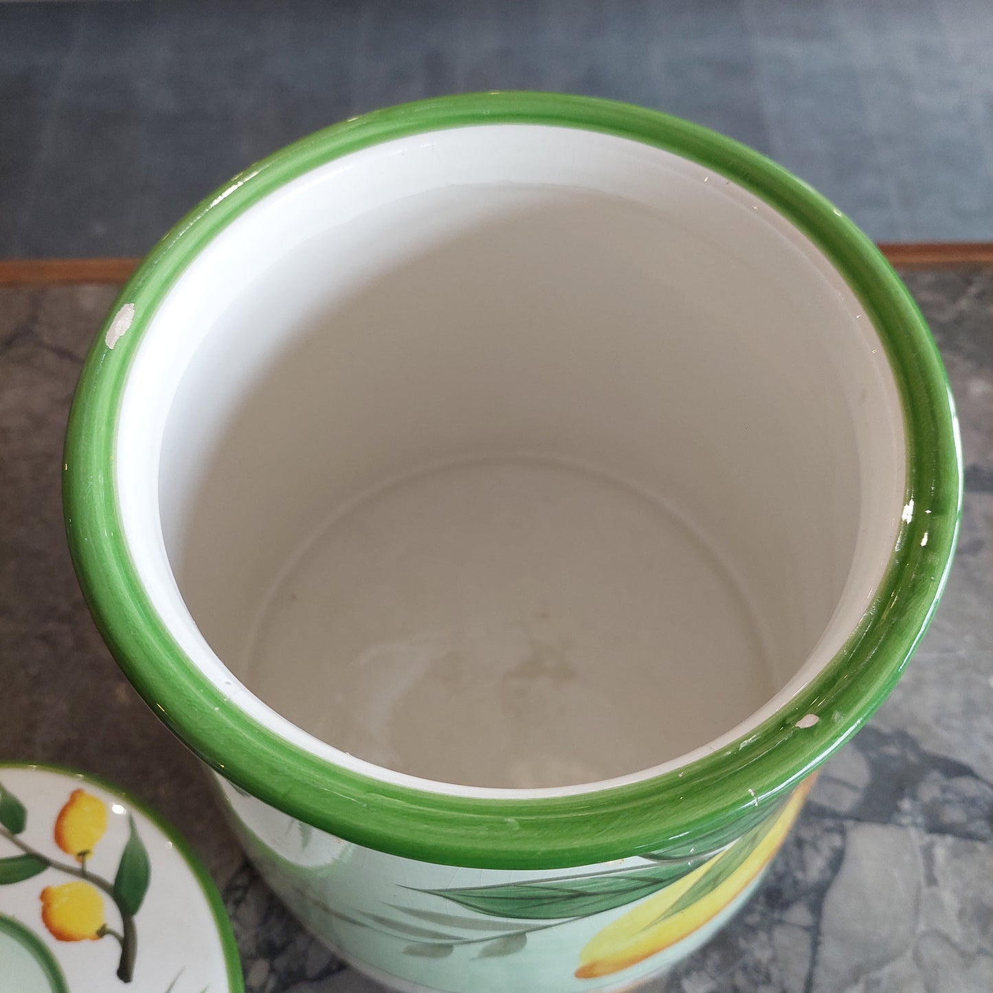 Biscottiera * Ceramica Decoro Limoni