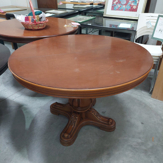 Tavolo Legno Tondo All. Anni'60 Cm D.117/167