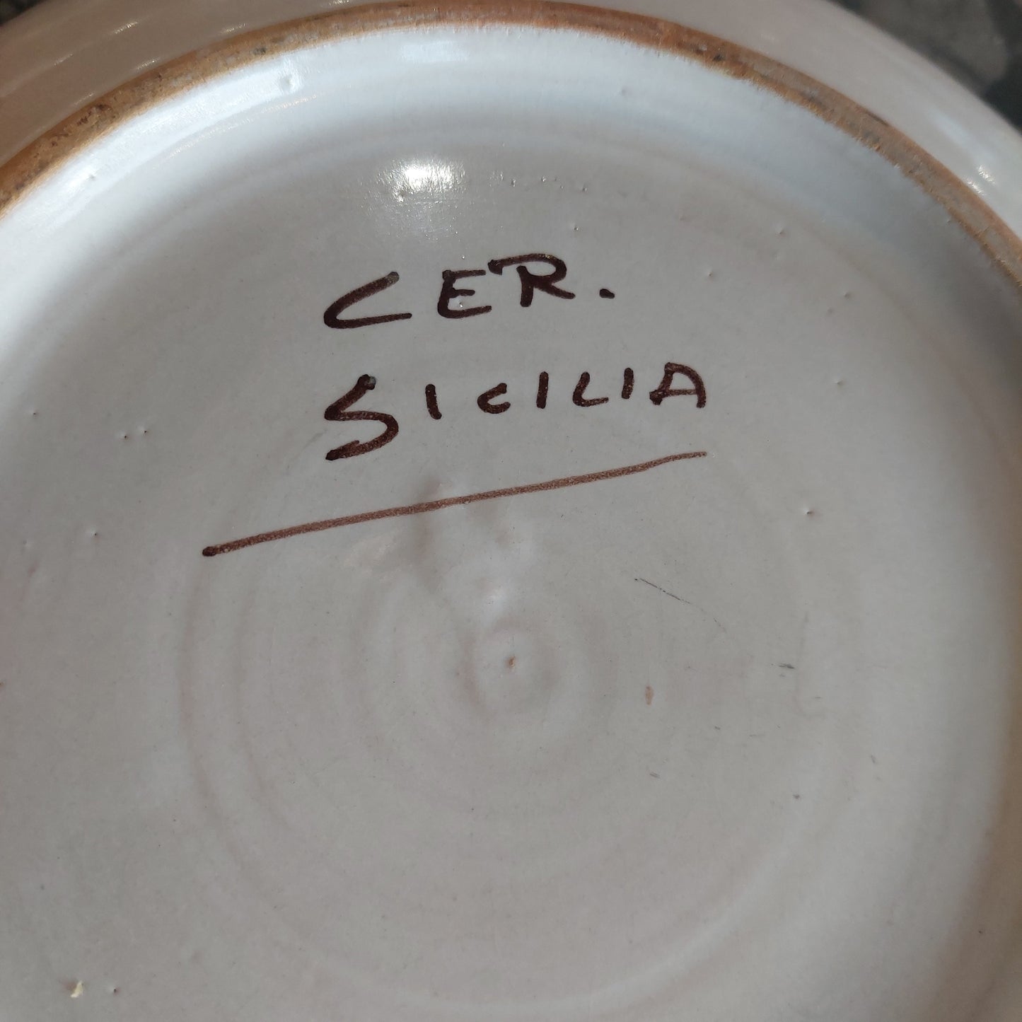 Ciotola Spaghettata Ceramica* Cer Sicilia D29