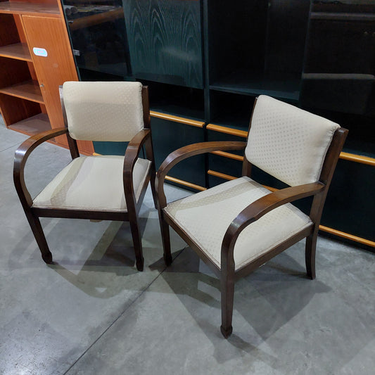 Coppia Poltroncine Legno Stile Deco'