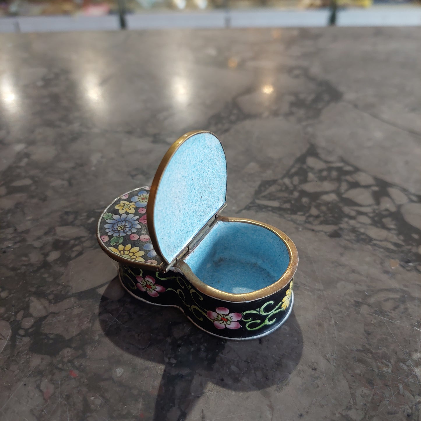 Mini Scatolina Doppia Cloisonnè Cinese