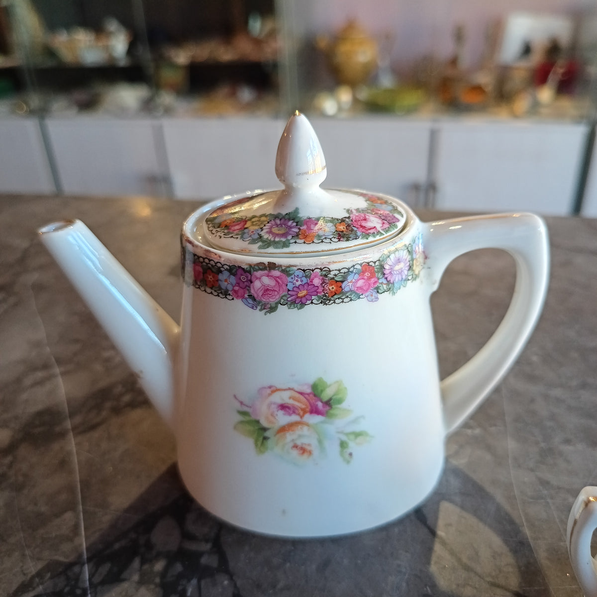 Set/2 Tazzine* C/piattini + Lattiera, Zuccheriera, Caffettiera E Vassoio St. Jugendstil Inizio Xx Sec.