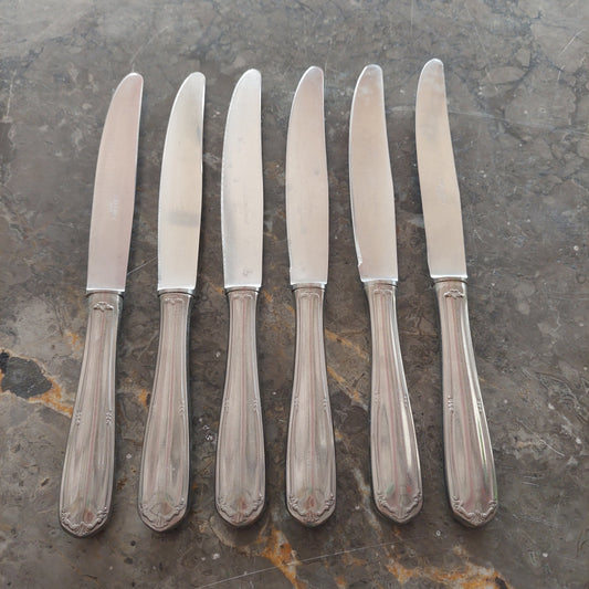 Set/6 Coltelli Acciaio 18-8 Sambonet Italy