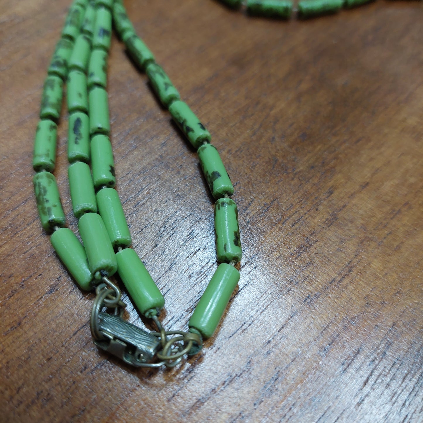 Collana Perline Verdi 2 Fili