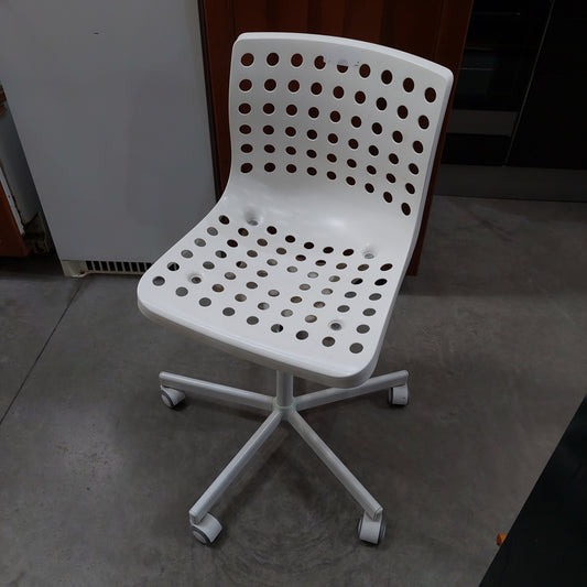 Sedia Girevole Bianca Ikea Skalberg