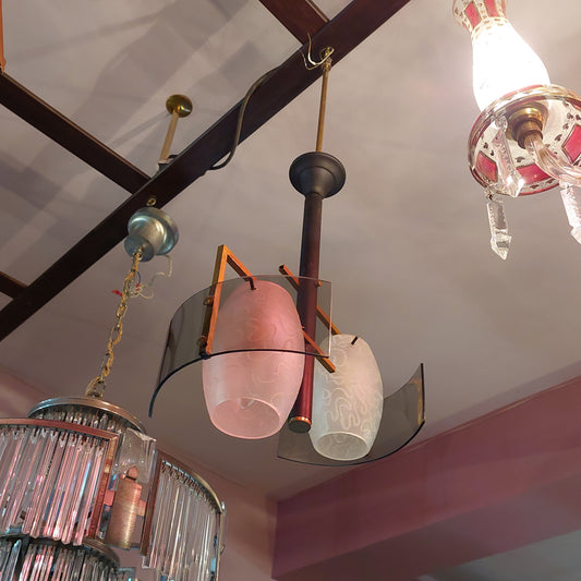 Lampadario Vintage Anni '50 2/luci